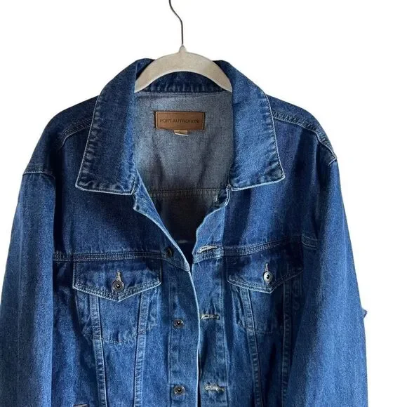 Rare Find! Port Authority Lincoln Park Living Things World Tour Denim Jacket